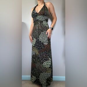 Cristinalove Multicolor Halter Sundress Maxi